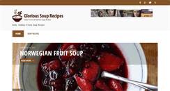 Desktop Screenshot of glorioussouprecipes.com