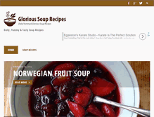 Tablet Screenshot of glorioussouprecipes.com
